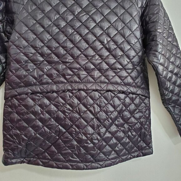 SAM EDELMAN Quilted Hi-lo Hem Coat Jacket Black Women Size M & L - Picture 9 of 12